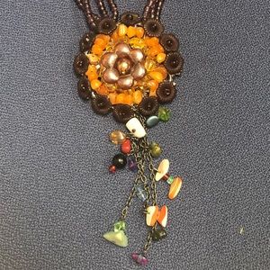 Beaded Pendant Necklace
